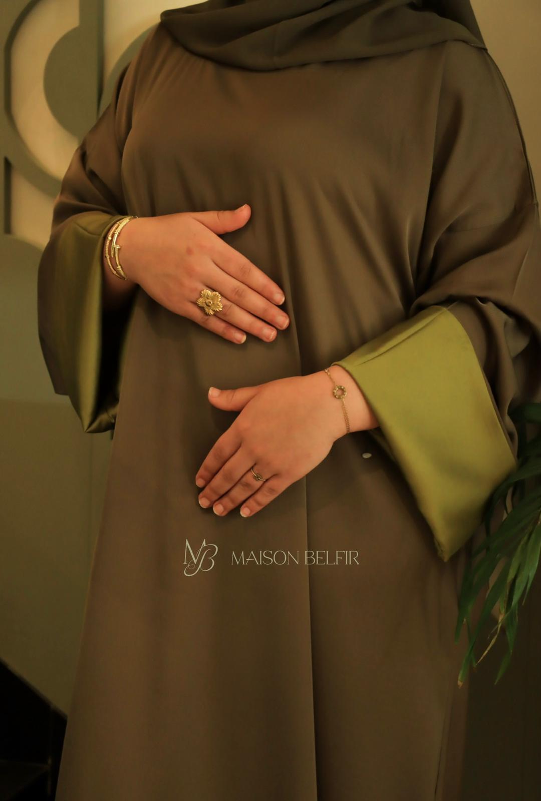 Abaya Lujayn — Vert Olive